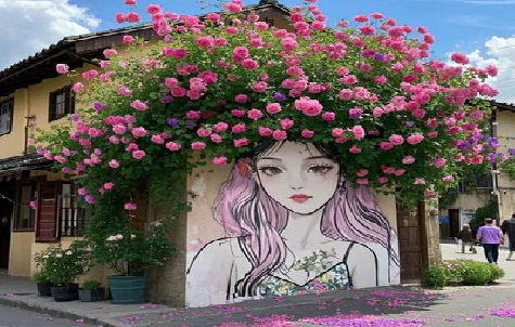 双峰怎么设计网红打卡墙绘