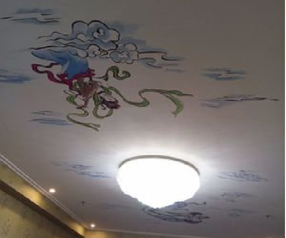 双峰如何快速绘制天花板上的手绘墙？