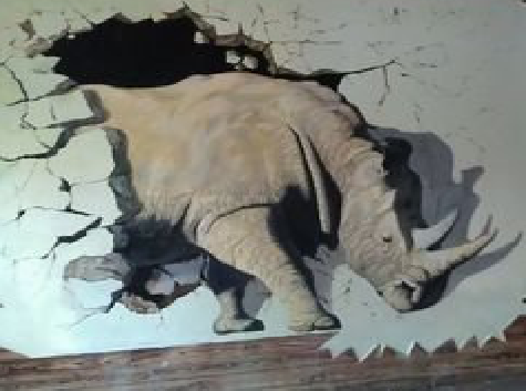 双峰在墙绘中，如何绘制3D效果？